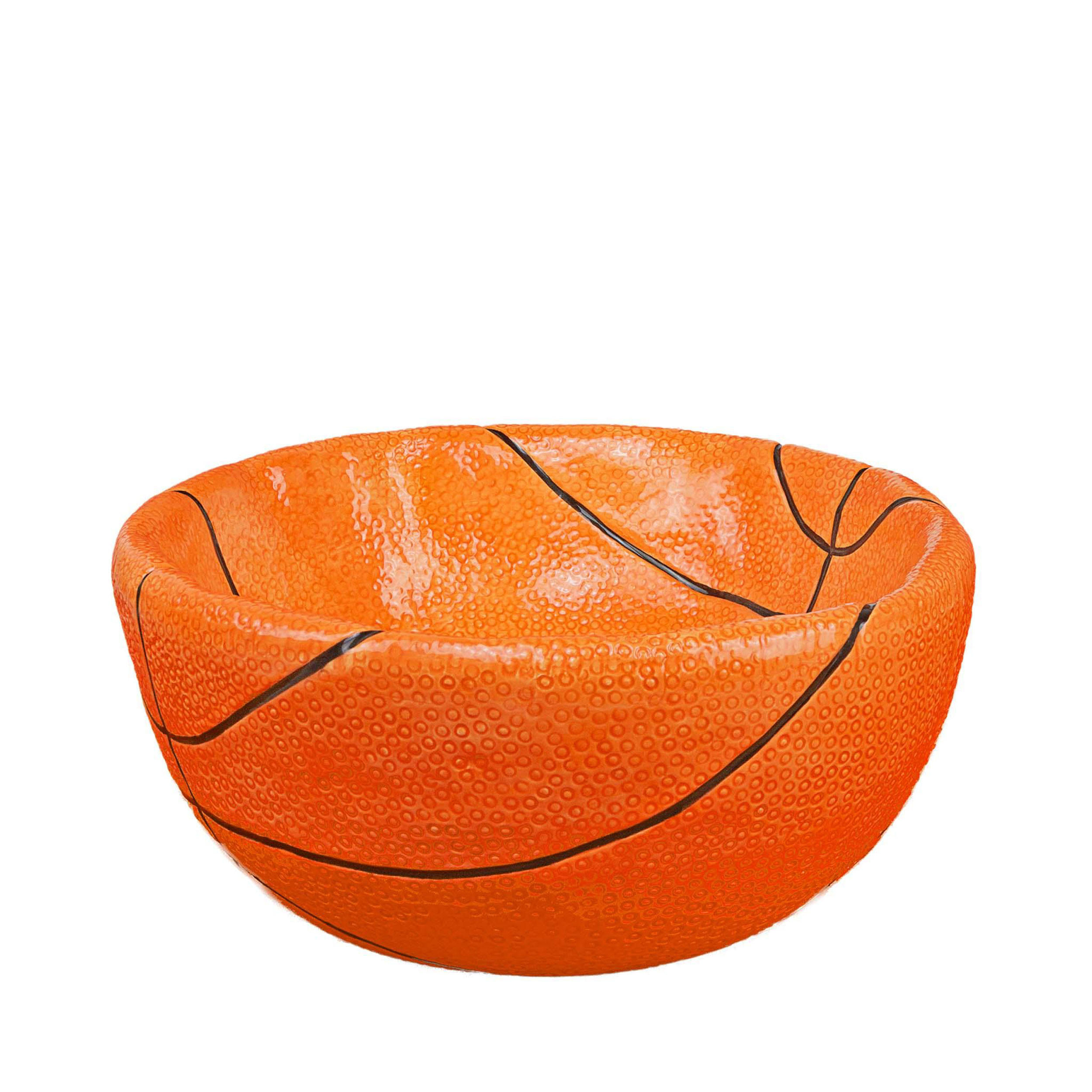 DEKOSCHALE Icons of Sport Basketball, Dolomit, Orange, Ø 27 cm - Orange, Keramik (13cm)