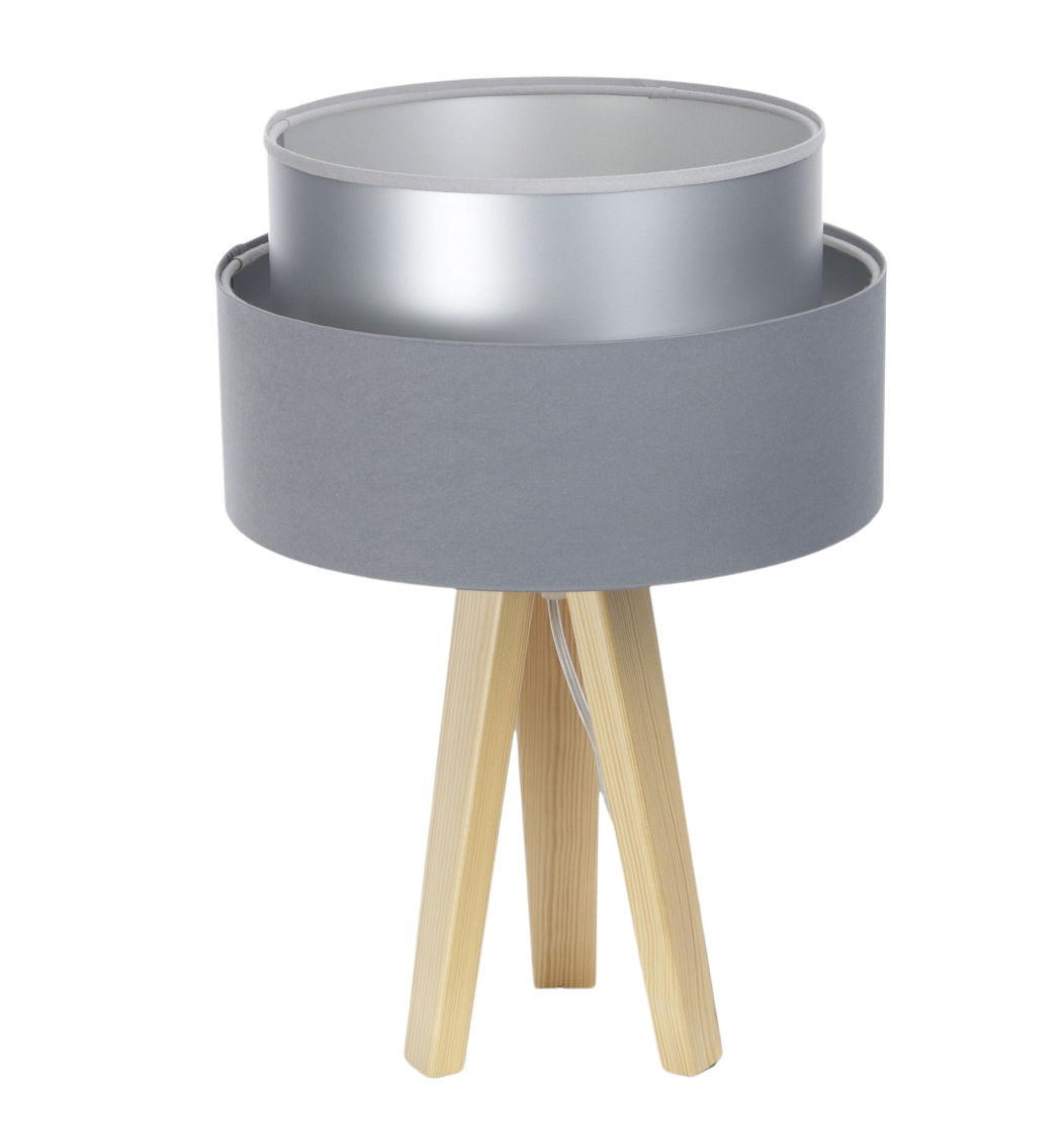 TISCHLAMPE Grau 30/45 cm - Silberfarben, Kunststoff (30/0.7/45cm) - ONZENO
