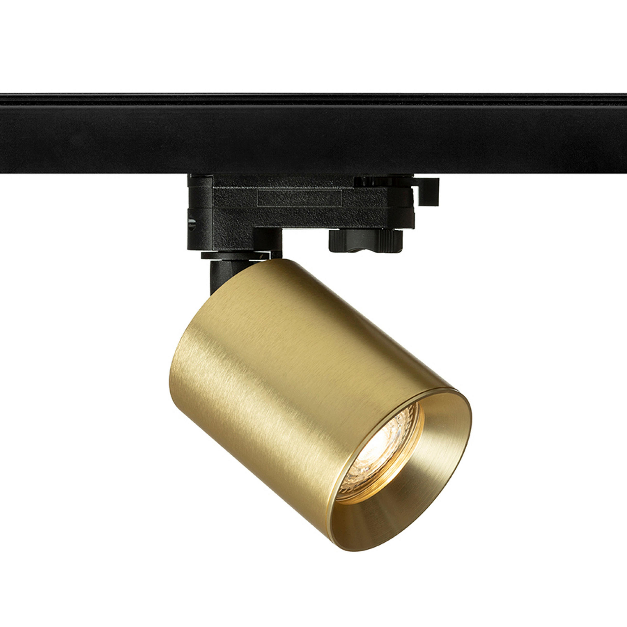 DECKENLEUCHTE DARIO Gebürstes Messing 9 W - Goldfarben, Metall (7/7/13cm) - Rendl