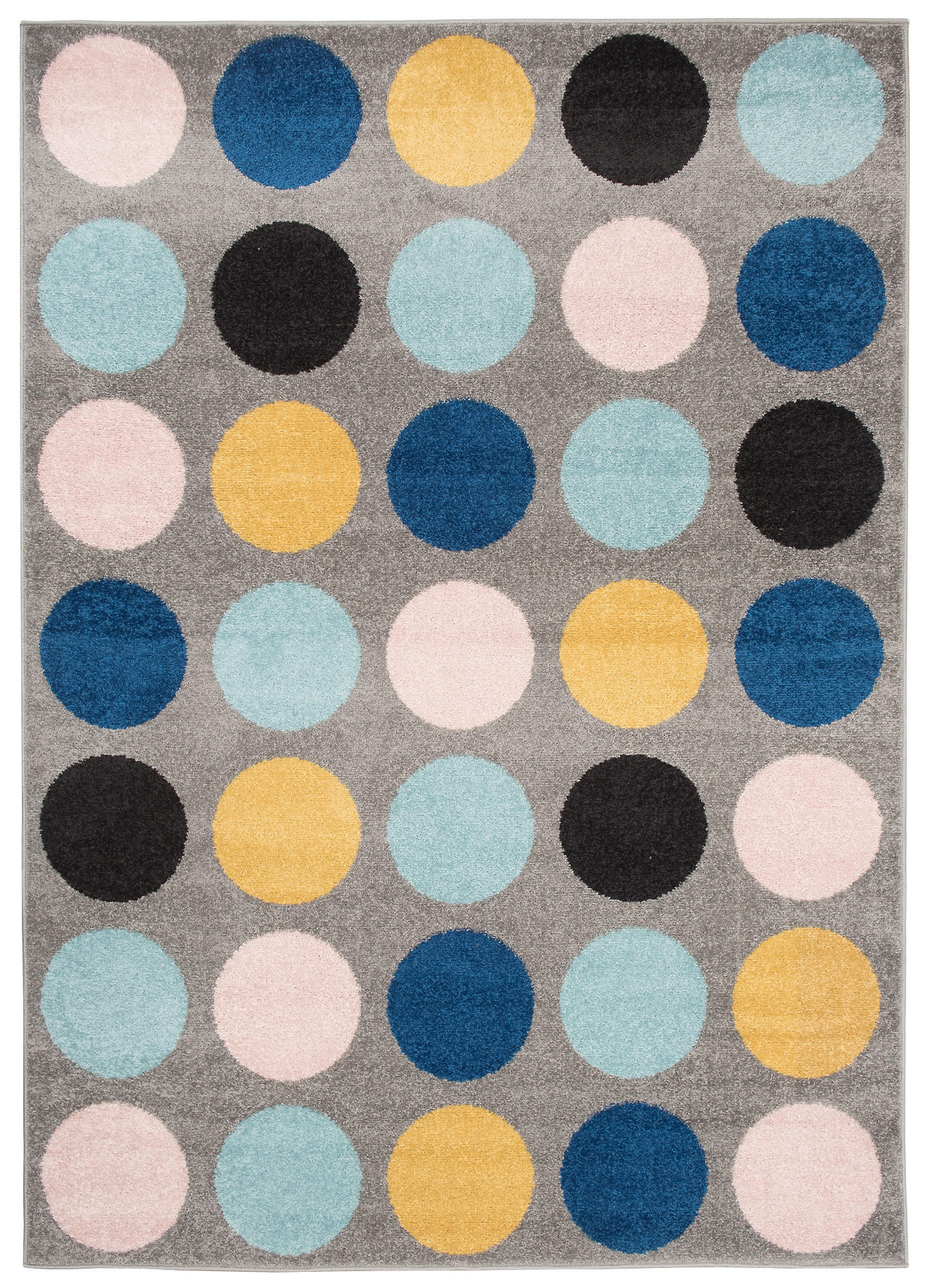 Tapiso Teppich Mehrfarbig, Grau 140x190 cm