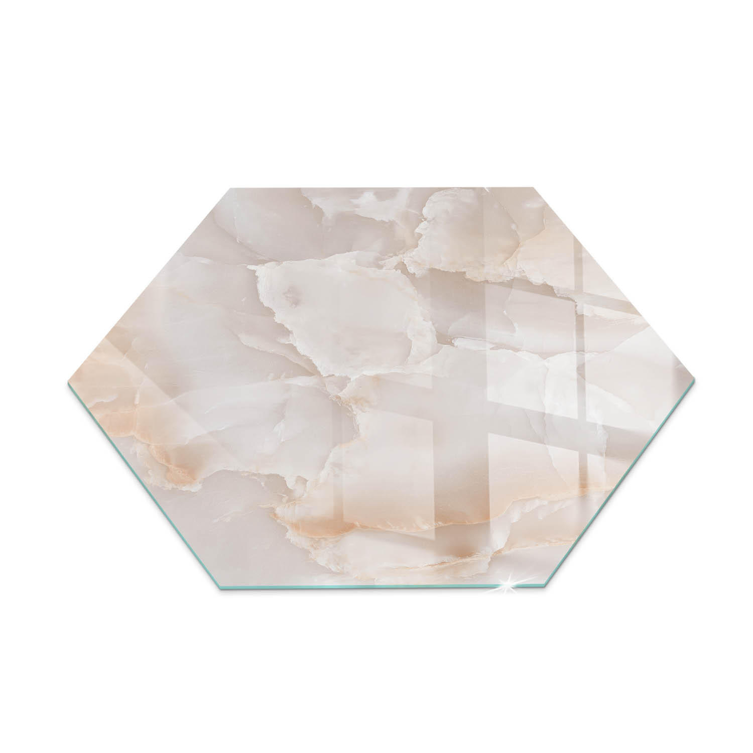 ArtPrintCave Glasplatte Beige 40x40x0.4 cm