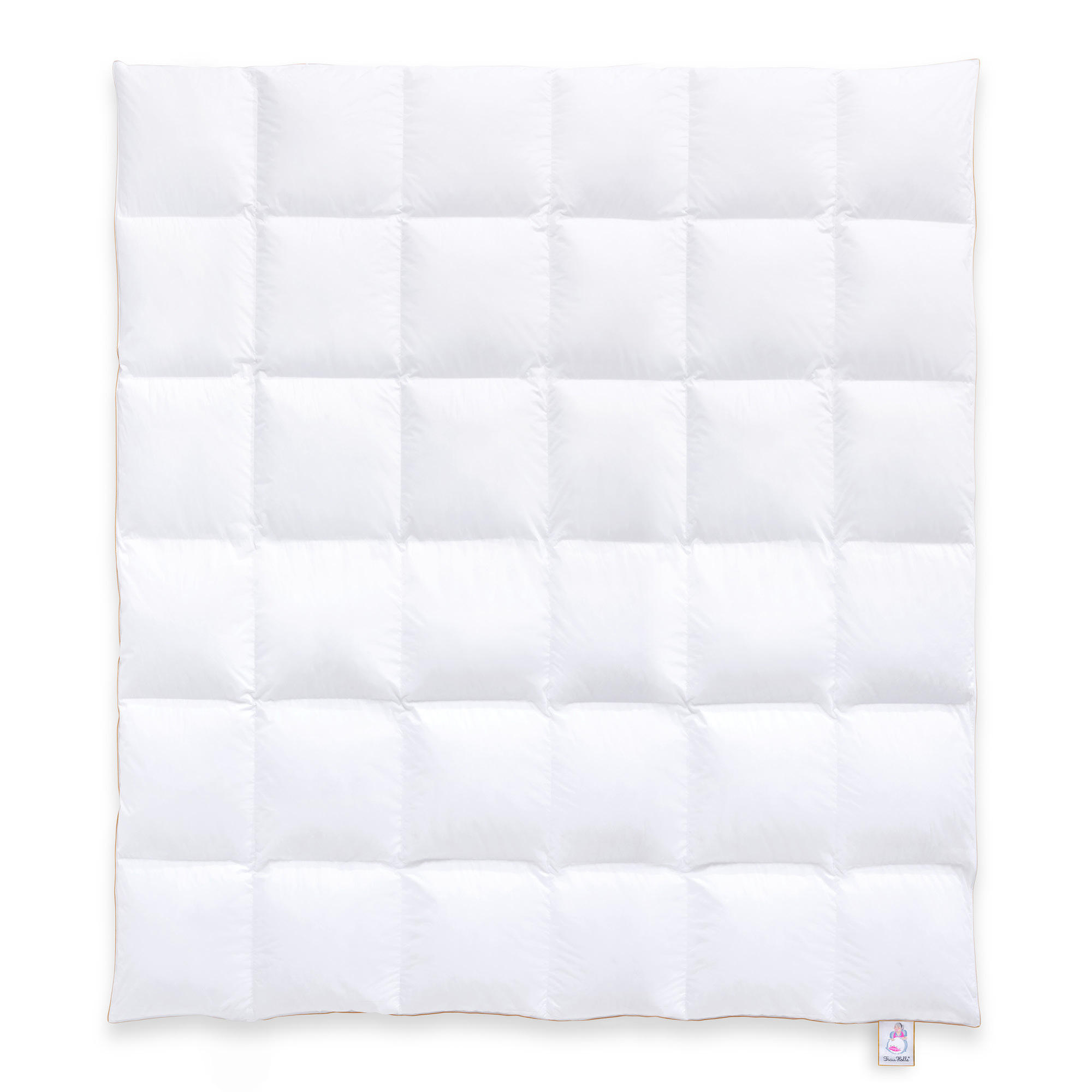 WINTERBETTDECKE MEGAN Entendaunen warm - Weiß, Naturmaterialien/Textil (200/220cm) - Frau Holle