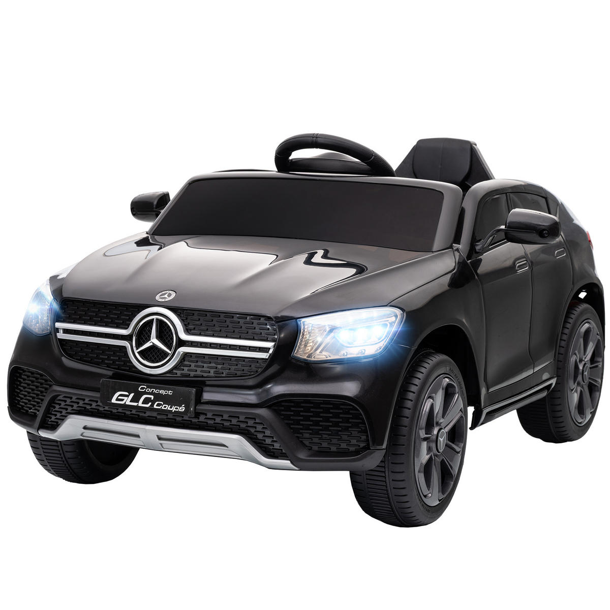 ELEKTRO-KINDERAUTO DE-13076 Sanftanlauf Schwarz - Schwarz, Kunststoff (105/68/50cm) - ComfortXL