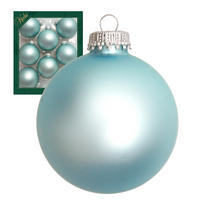 CHRISTBAUMKUGELN Uni-Design Celestine Grau 7cm (Glas / 8 Stk.) - Grau, Glas (7/7/7cm) - Krebs Glas Lauscha