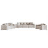 SOFASET Megan 3-2-1 In Salvador - Beige, Holzwerkstoff/Textil (327/75/98cm) - Fun Möbel