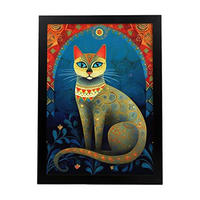 POSTER Tarot Rosina Wachtmeister A4 Schwarzer Rahmen - Schwarz, Papier (29.7/5/21cm) - Nacnic