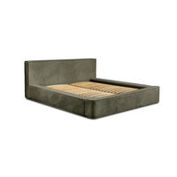 POLSTERBETT Modesto In Lincoln - Grün, Holzwerkstoff/Textil (140/200cm) - Fun Möbel