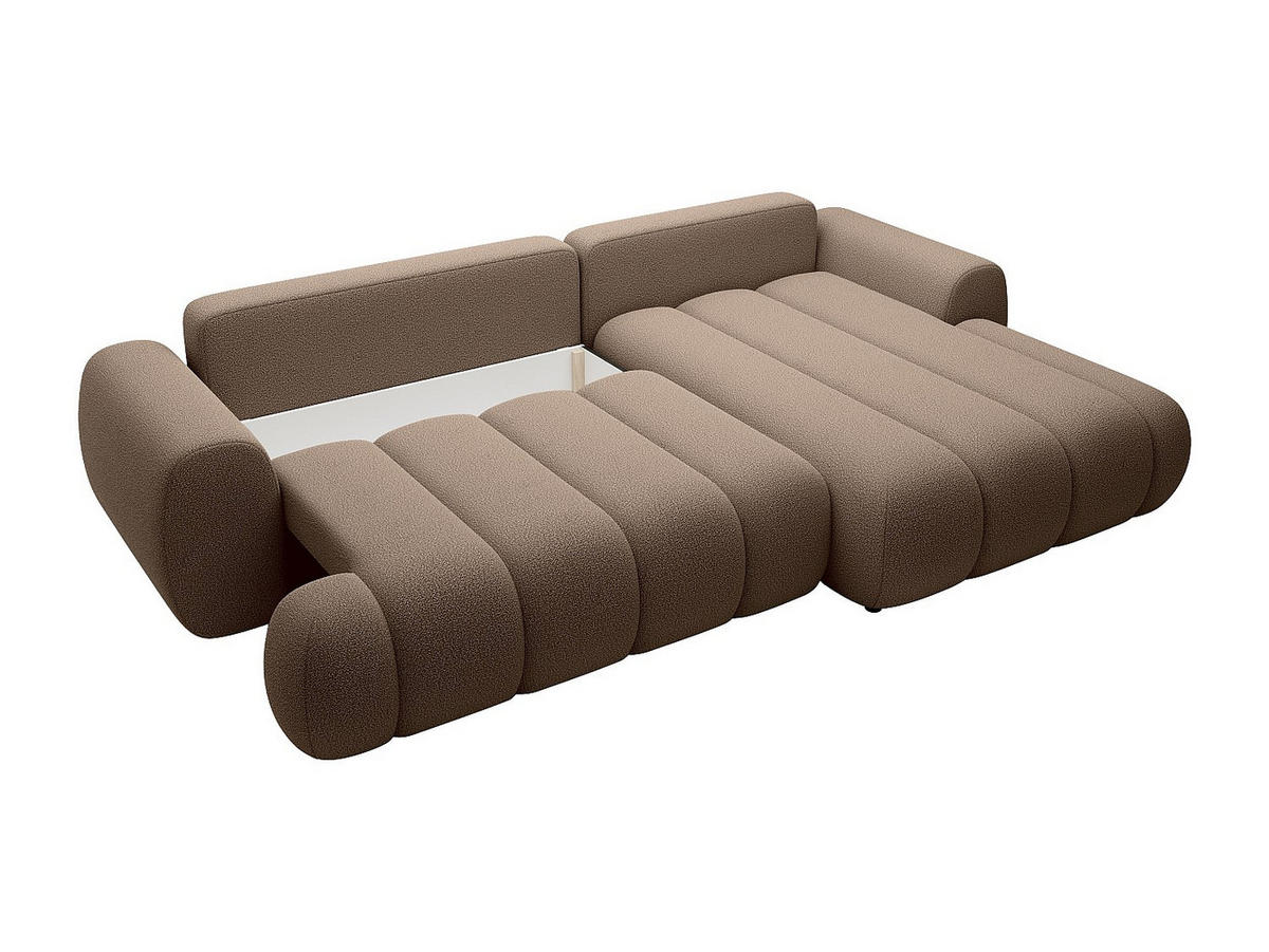 SCHLAFSOFA - 4 Personen - stoff - taupe Fridora - Taupe, Textil (272/81/168cm) - Vente-Unique