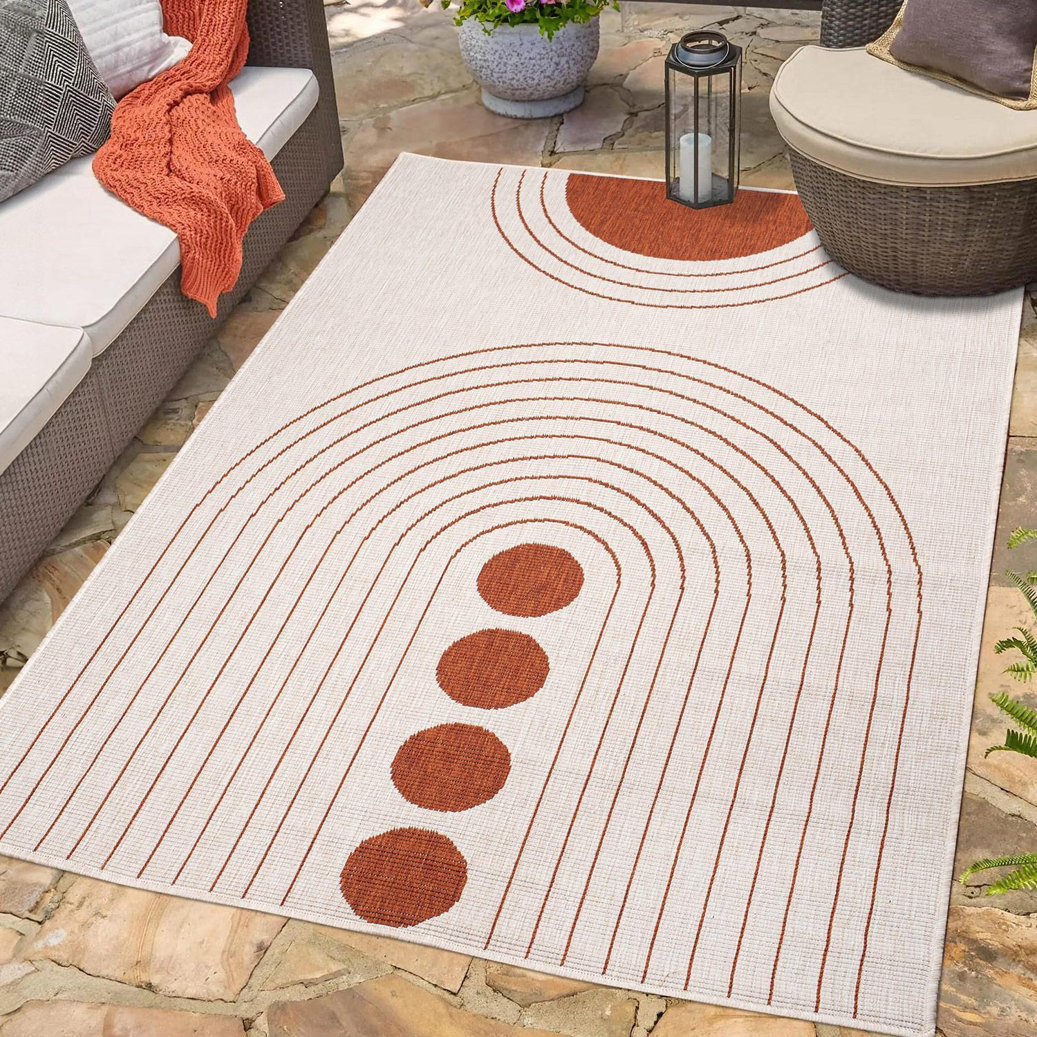 OUTDOOR-TEPPICH DuoRug 5739 Rot 200x290 cm - Rot, Textil (200/290cm) - carpet city