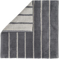 BADTEPPICHE BALANCE STREIFEN 1008 ANTHRAZIT - 73 - Grau, Textil (60/60cm) - Cawoe