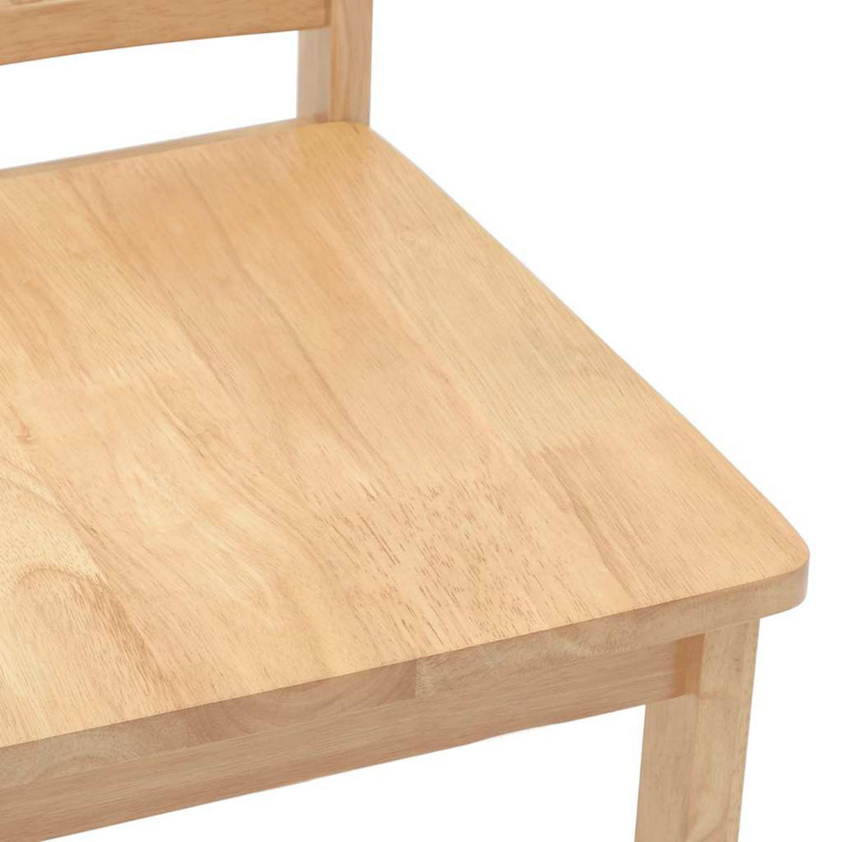 ESSZIMMERSTÜHLE 2 Stk. Natur Massivholz Gummibaum 40*47.5*89cm - Braun, Holz (40/89/47.5cm) - ZMH