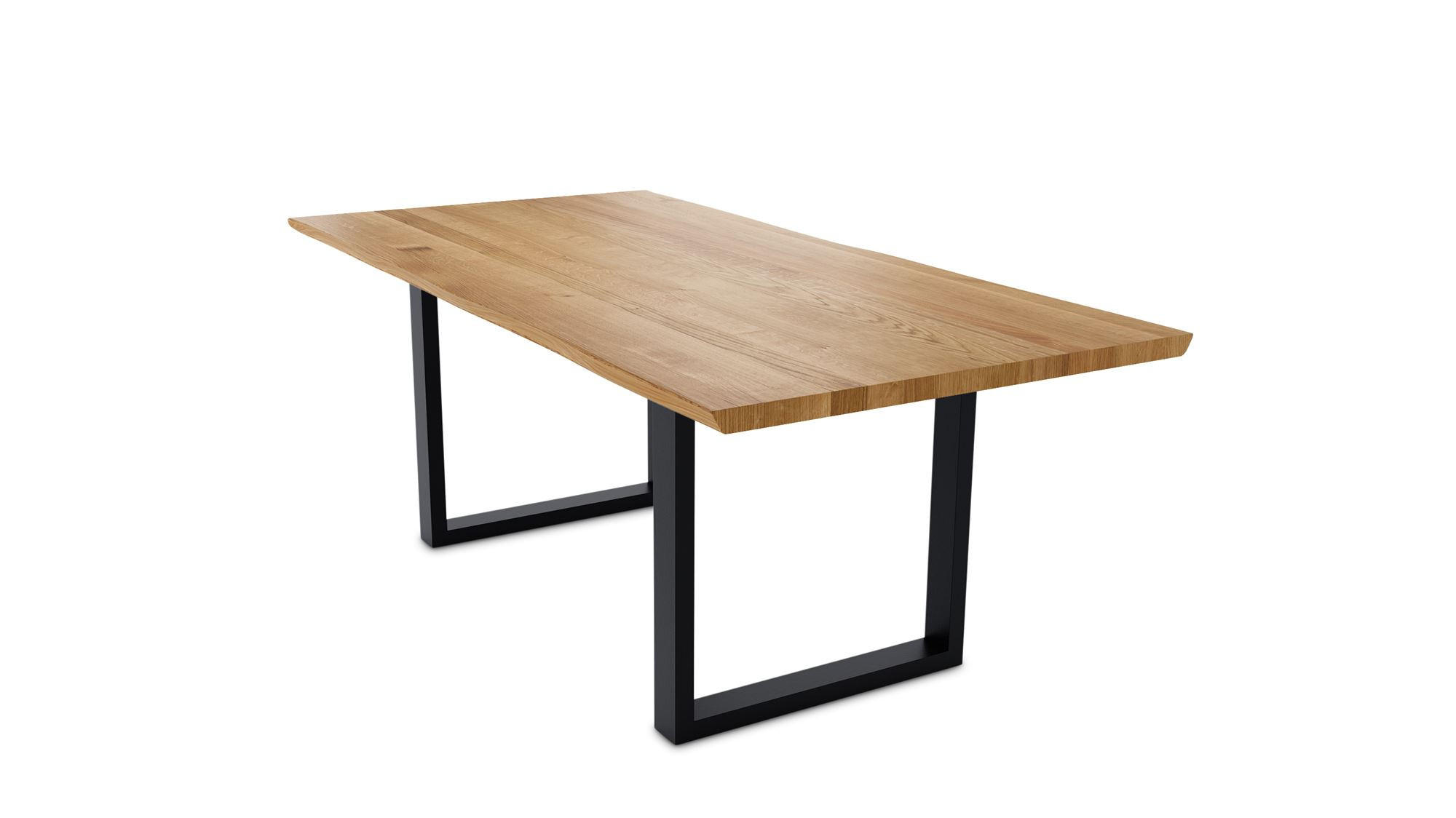 BAUMKANTENTISCH Daisie 4 220x78x100 Massivholztisch Wildeiche geölt - Wildeiche, Holz (220/78/100cm) - 58aufmkessel