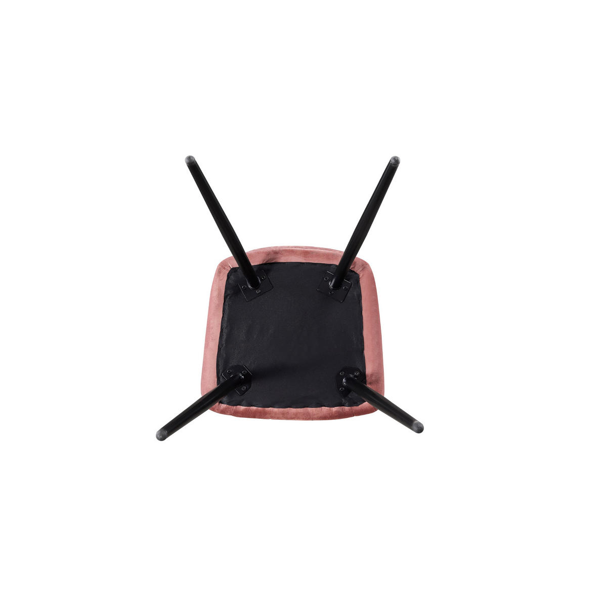 ESSZIMMERSTUHL Samt 6-teilig Rosa - Pink, Metall (55/82/59cm) - Life Interiors