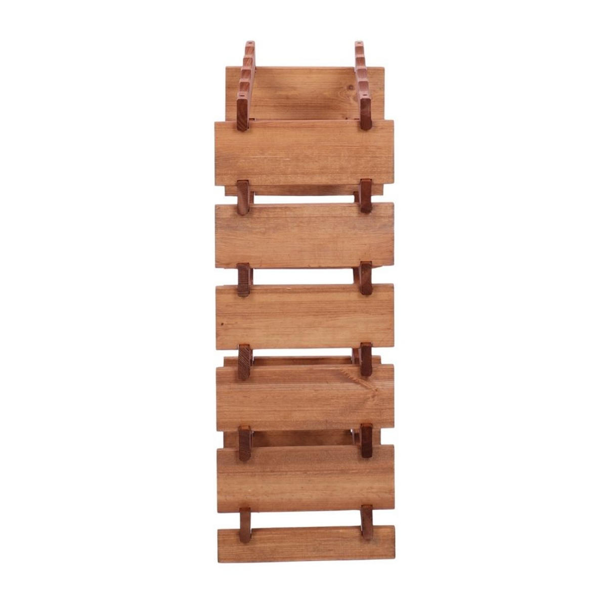 WEINREGAL VINOTECA FLEX PRO HxBxT 79x46x28cm 24 Flaschen auf 6 Ebenen Braun geölt - Braun, Holz (46/79/28cm) - PROREGAL