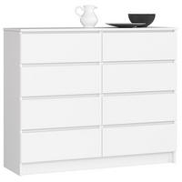 KOMMODE Weiß 120x40x99 cm - Weiß, Holzwerkstoff (120/99/40cm) - Akord