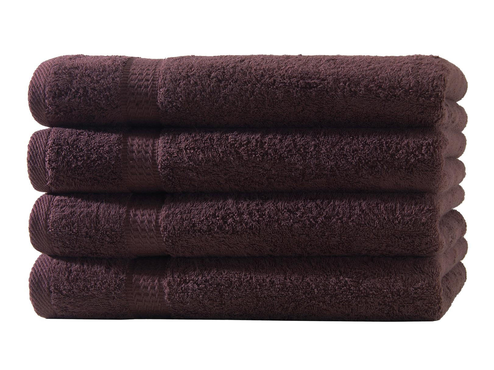HANDTUCH 50x100 cm Frottier Handtücher im 4er Set aus 100% Baumwolle, Braun 500g/m2 - Braun, Textil (50/100cm) - Carpe Sonno