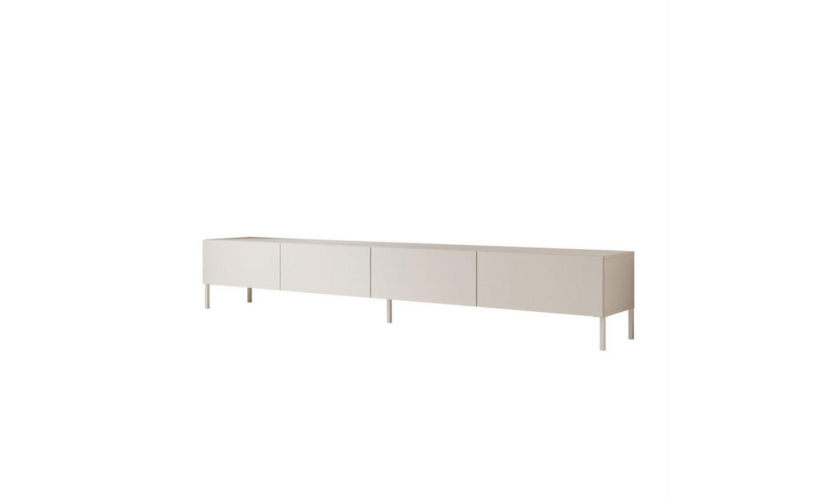 TV-SCHRANK CARMEN MATT 250/40/42 cm Kaschmir gerade Beine Kaschmir - Kaschmir, Holzwerkstoff (250/42/40cm) - Lookway
