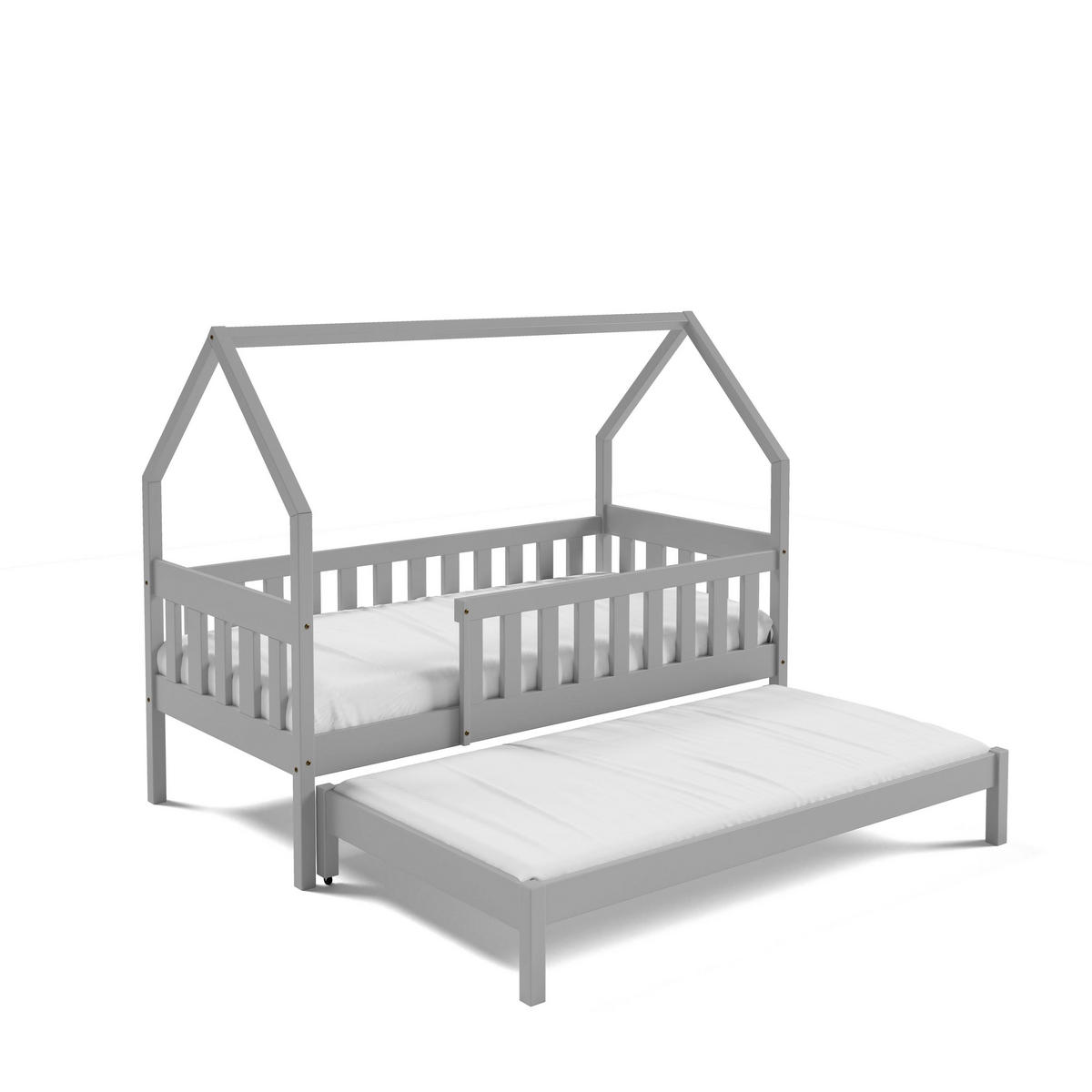 KINDERBETT BAMBINA 80x160 cm Hellgrau - Hellgrau, Holz (80/160cm) - MASSENO