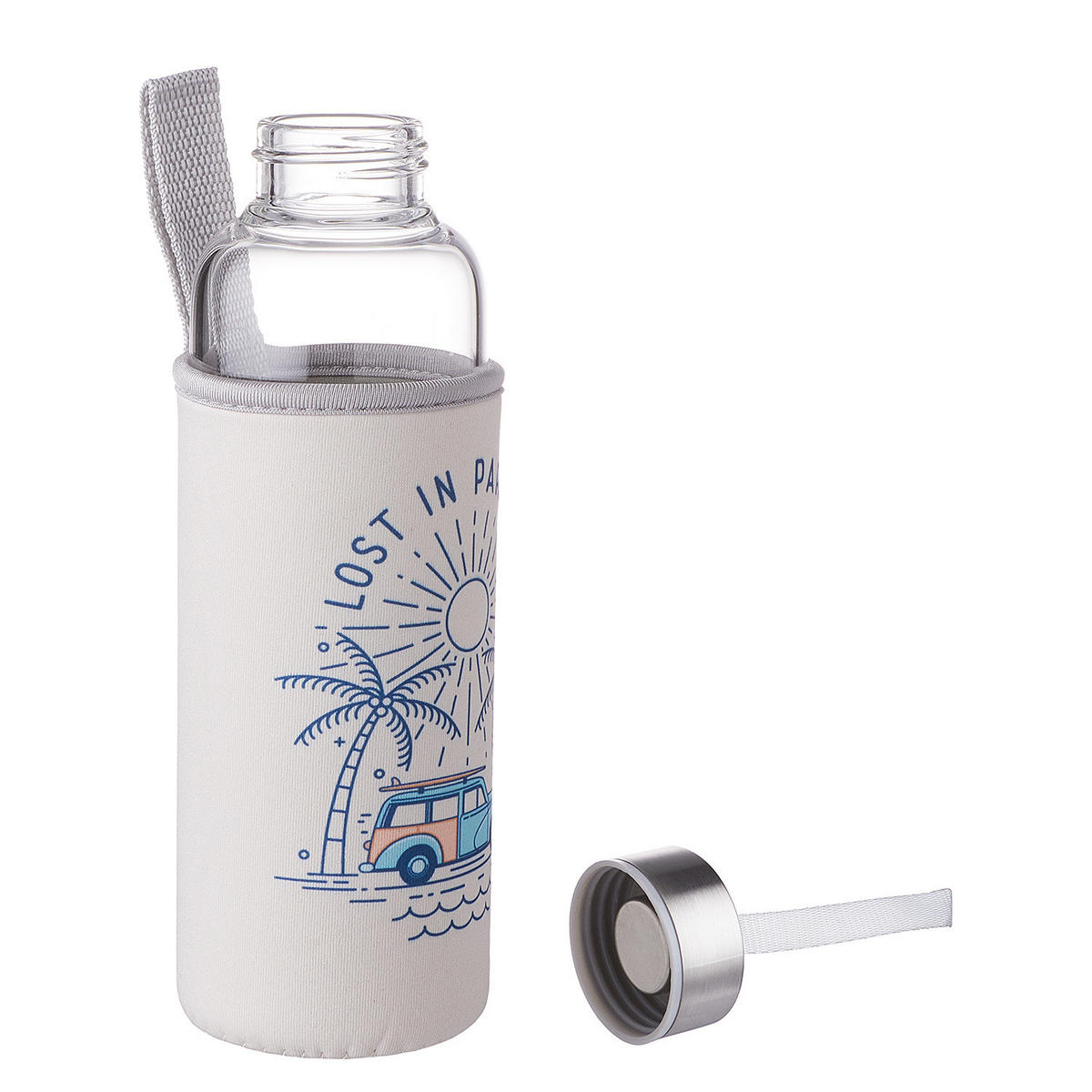 TRINKFLASCHE Smoothie 500 ml - Beige, Glas (0.5L) - Butlers