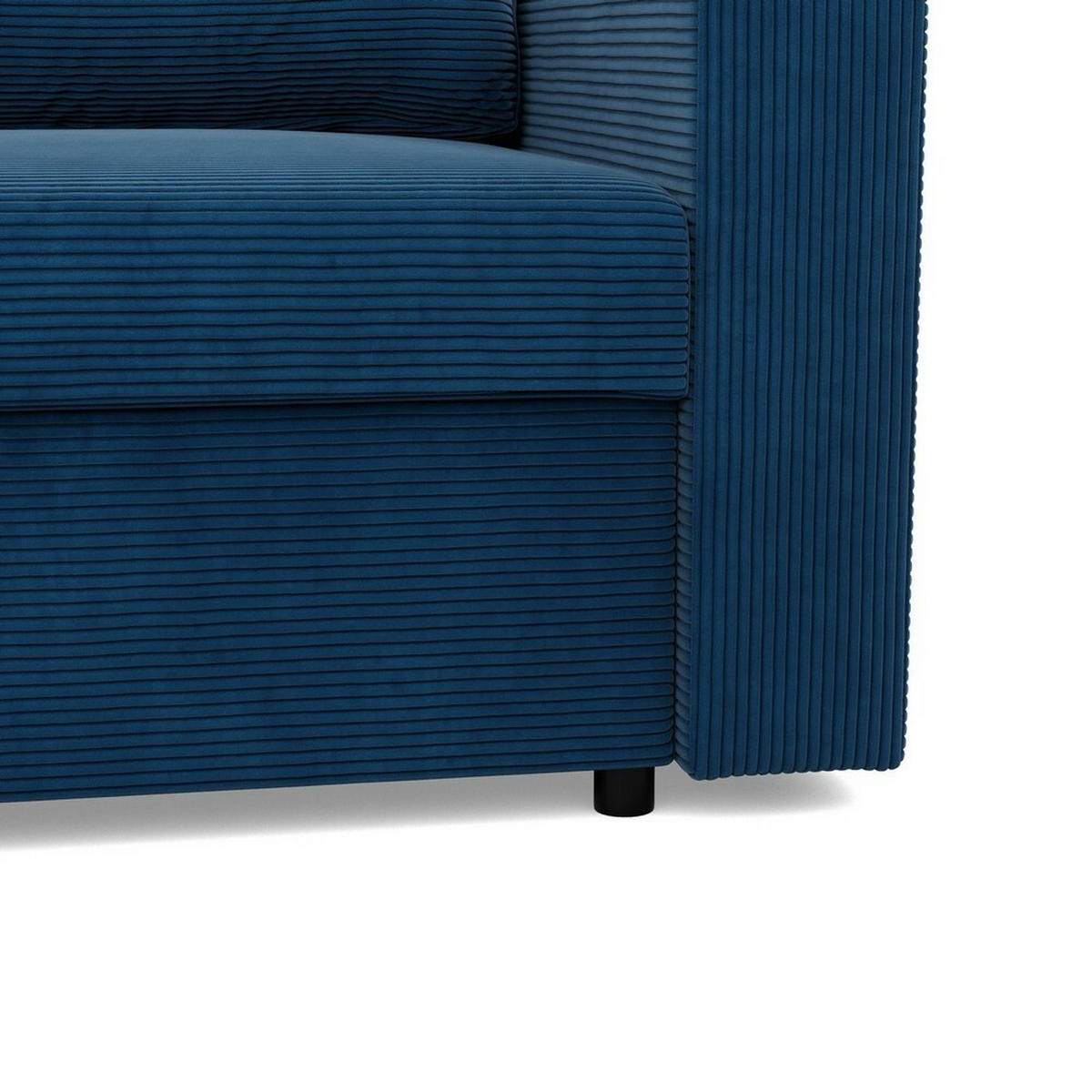 ECKSOFA Neo mit gerader Armlehnen dunkelblau - Dunkelblau, Textil (231/140cm) - SIMKAM Furniture