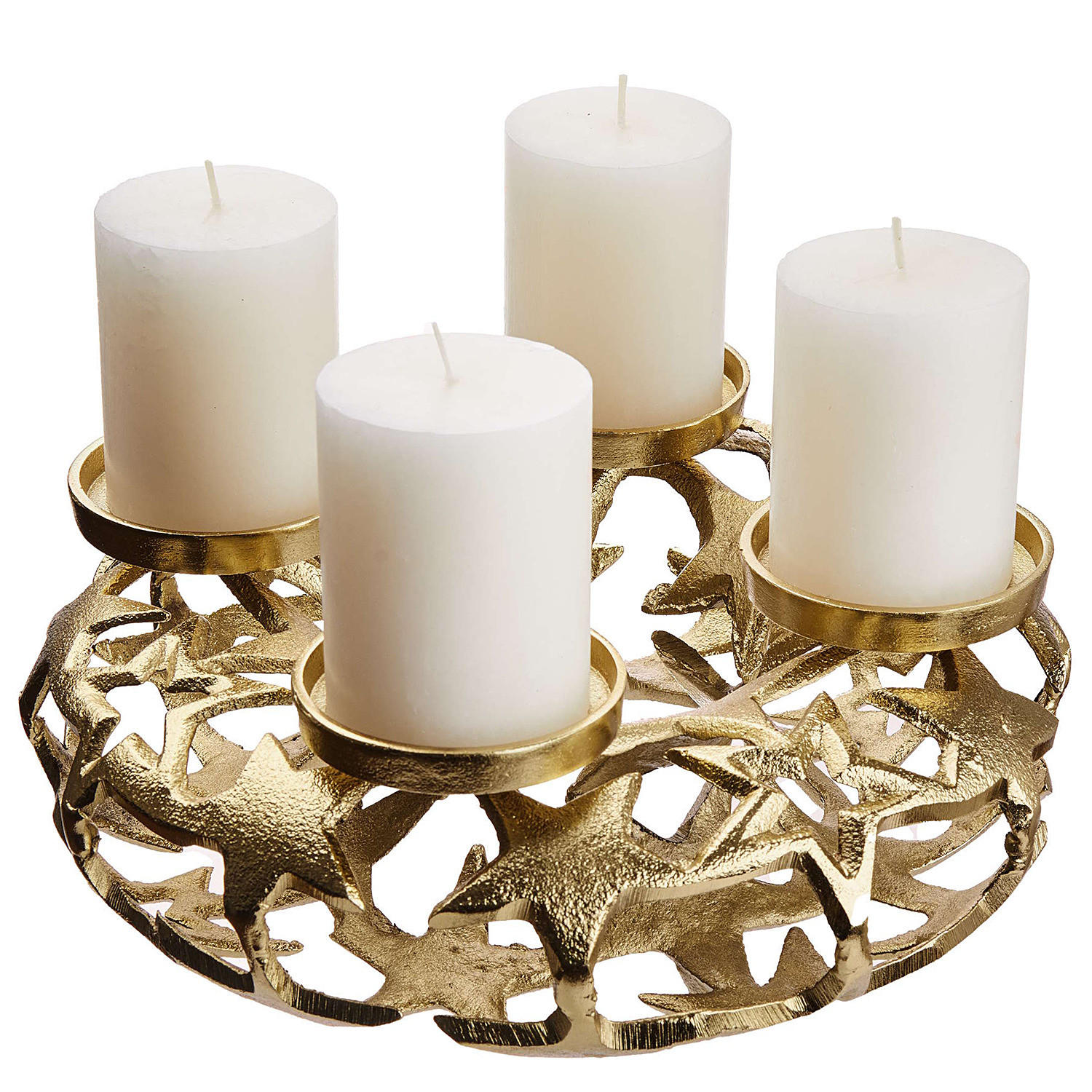 ADVENTSKRANZ Advent - Goldfarben, Metall (10cm) - Butlers