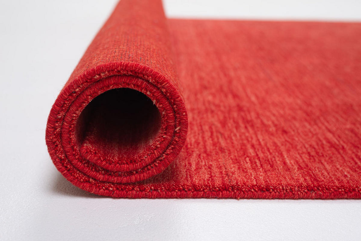 WEBTEPPICH Luxus Designerteppich 40x60 cm - Rot, Textil (40/60cm) - Rug and Roll