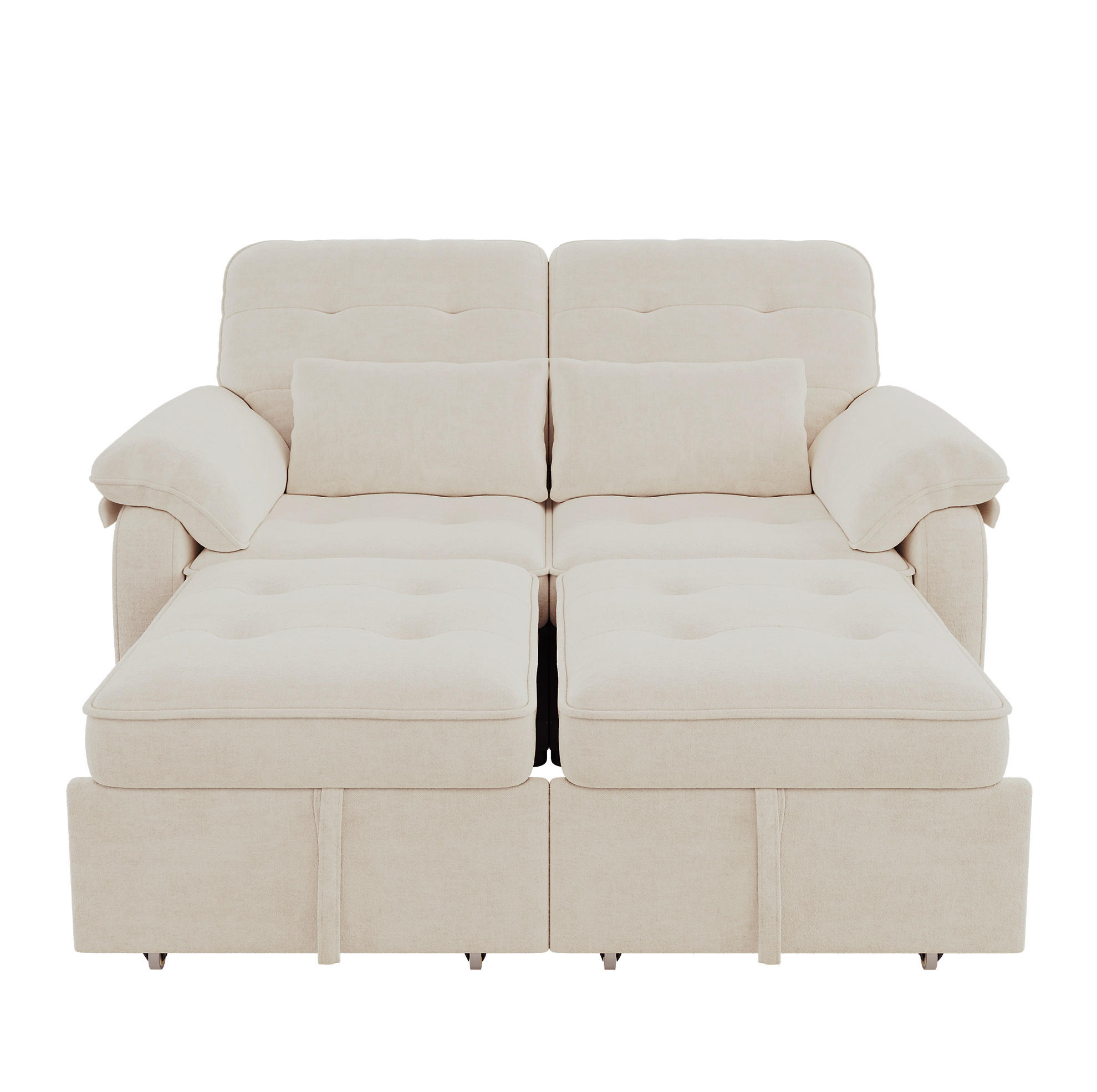Modenvie Schlafsofa Beige 90x86.5x142 cm