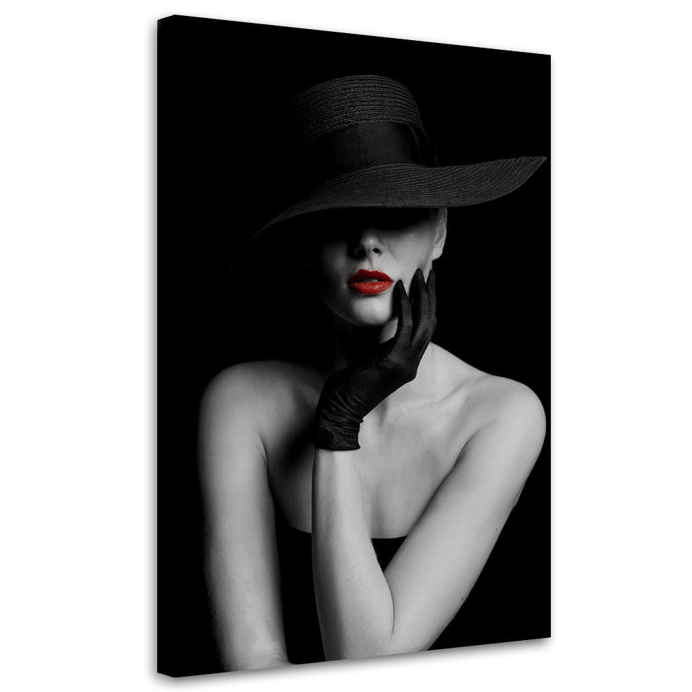 Feeby Leinwandbild Schwarz 40x60 cm