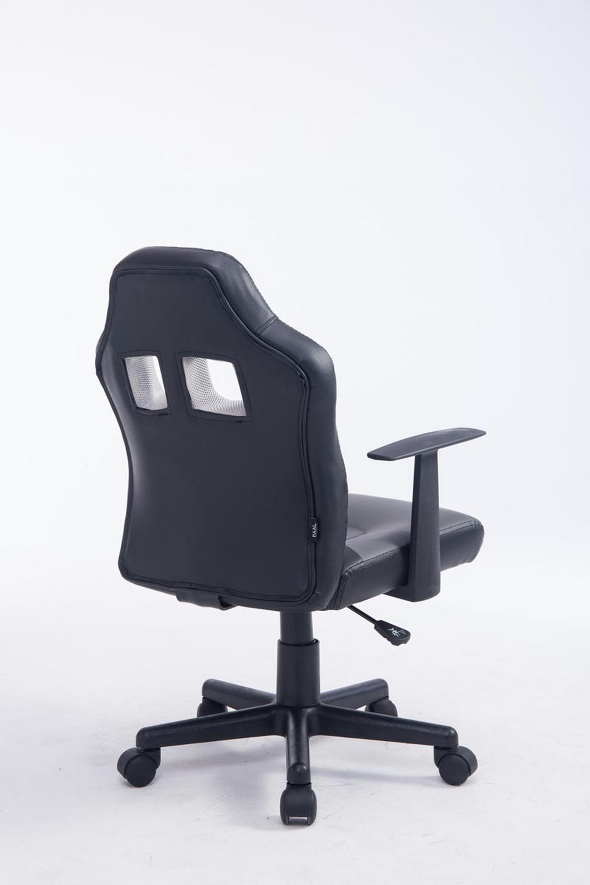 BÜROSTUHL Funny, Kunstleder Schwarz/Grau - Grau, Kunststoff/Textil (56/93/59cm) - TPFLiving