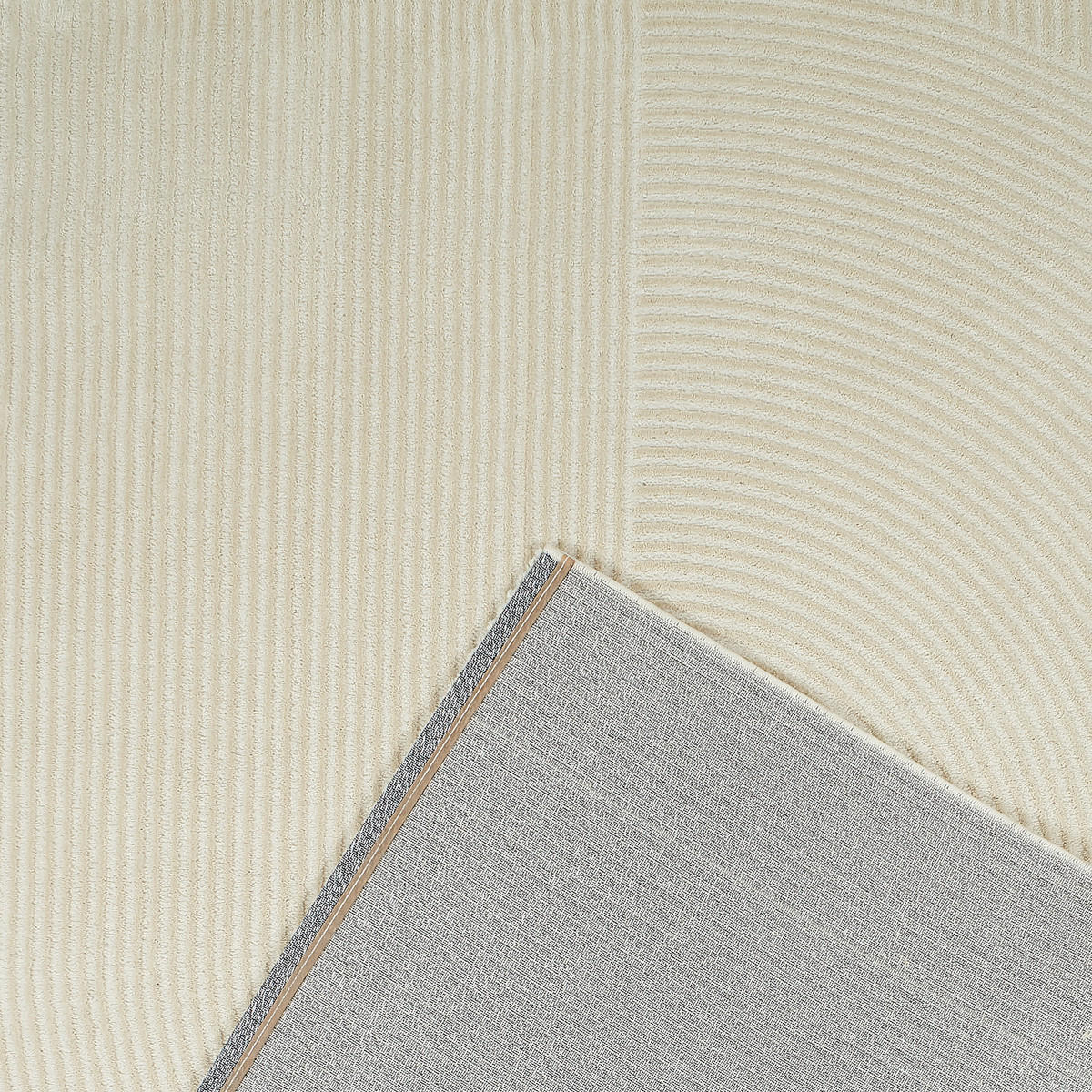 TEPPICH mit reliefartigem Muster in Creme Bianca 200x290 cm - Creme, Textil (200/290cm) - Nazar Rugs