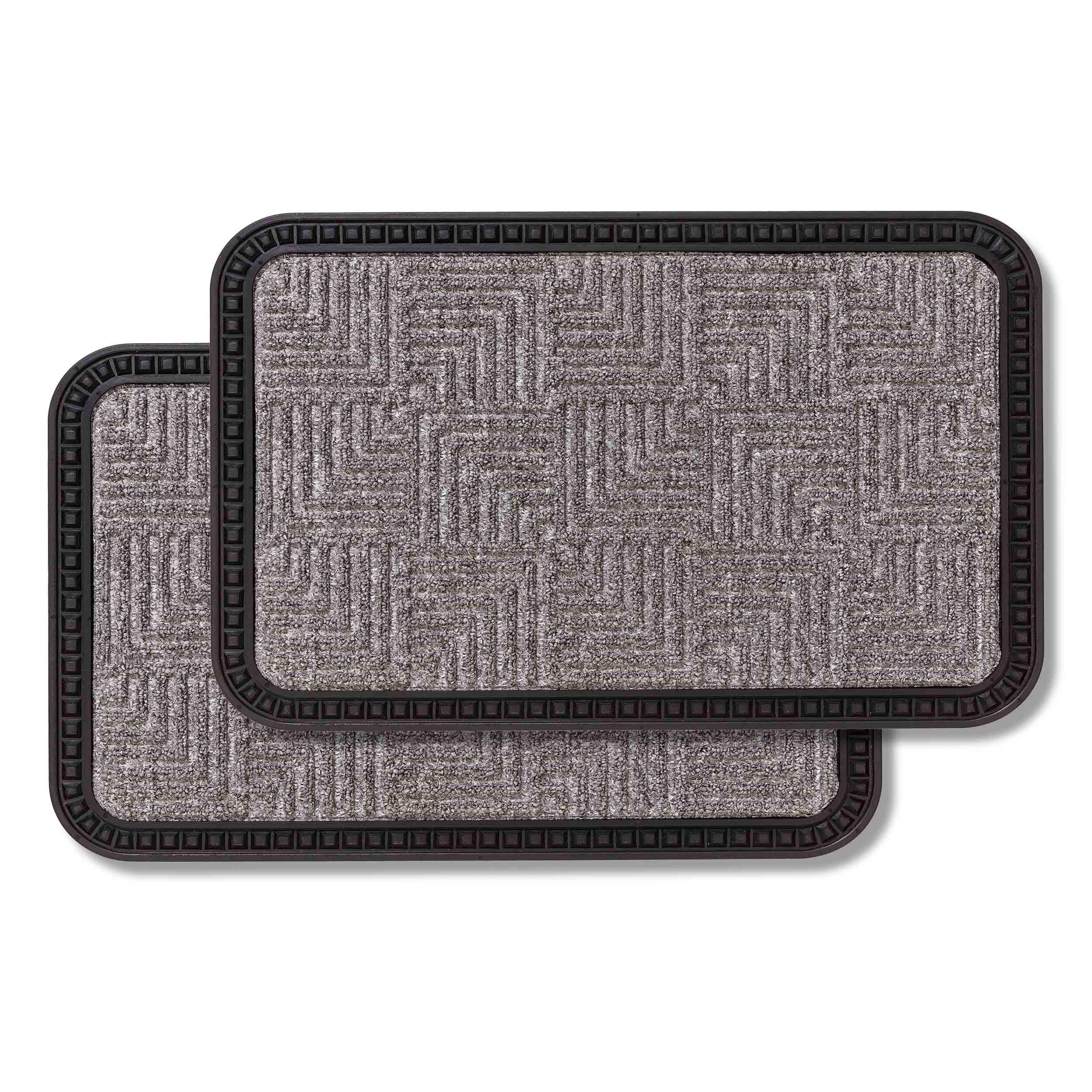 VONKAJŠIA rohož BORDER STAR 2ER SET - strieborná, textil (40/60cm) - Astra