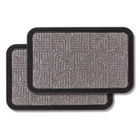 VONKAJŠIA rohož BORDER STAR 2ER SET - strieborná, textil (40/60cm) - Astra