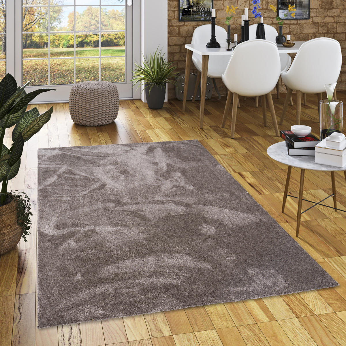 HOCHFLORTEPPICH LIVORNO SUPER SOFT - Taupe, Textil (100/300cm) - Snapstyle