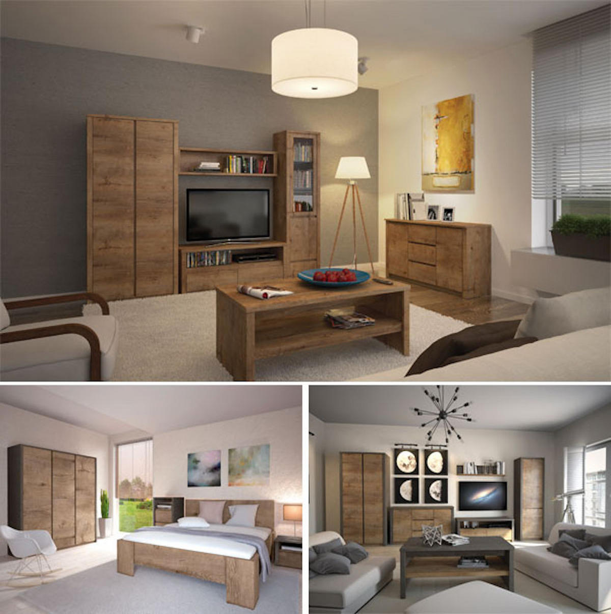 KLEIDERSCHRANK Montana Eiche Lefkas 90,3 / 53,3 / 196,6cm - Eichefarben, Holz/Holzwerkstoff (90.3/196.6/53.3cm) - Feldmann-Wohnen