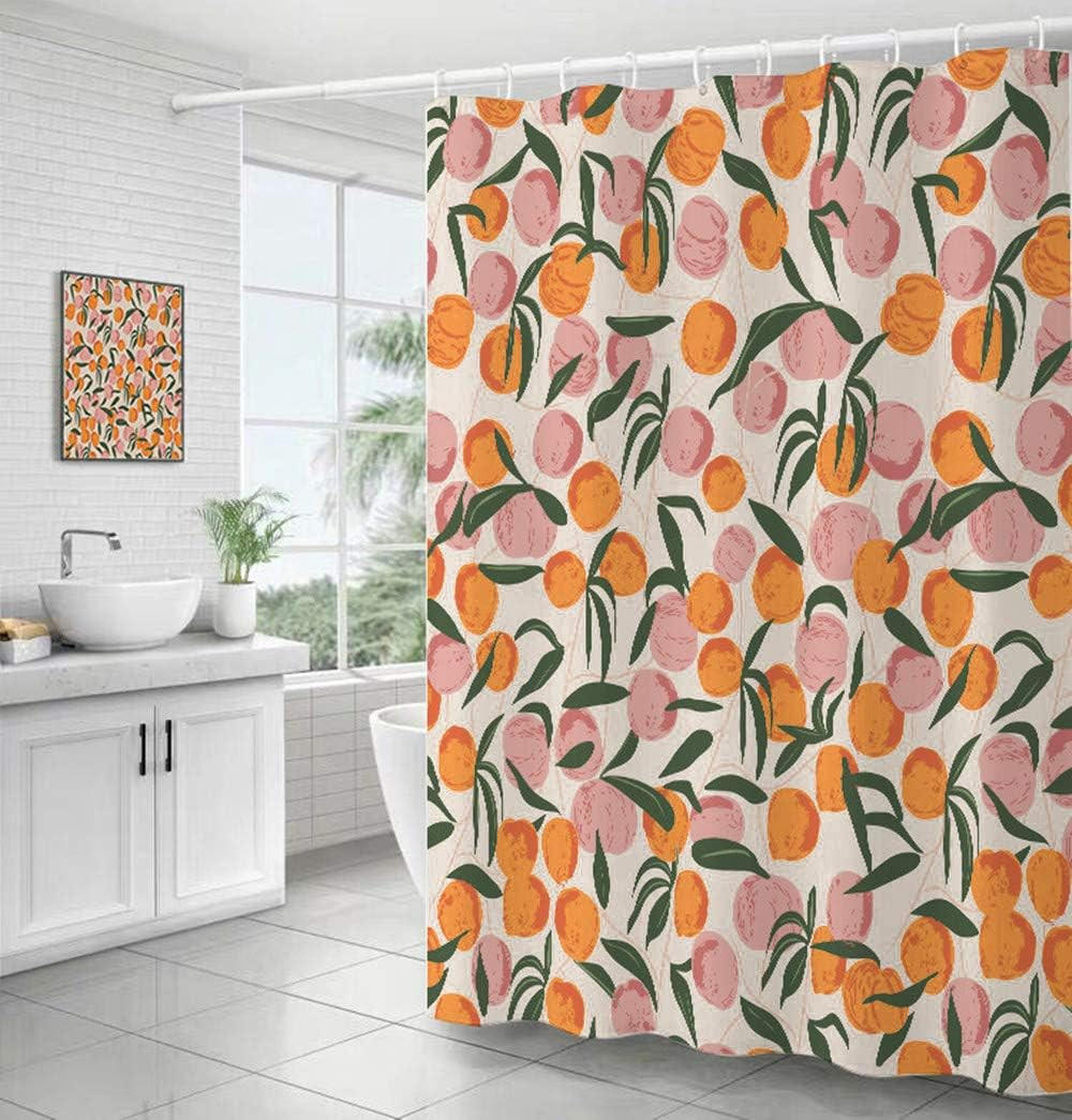 DUSCHVORHANG Polyester wasserdicht maschinenwaschbar modern mit Haken - Multicolor, Textil (180/180cm) - MCBOSON