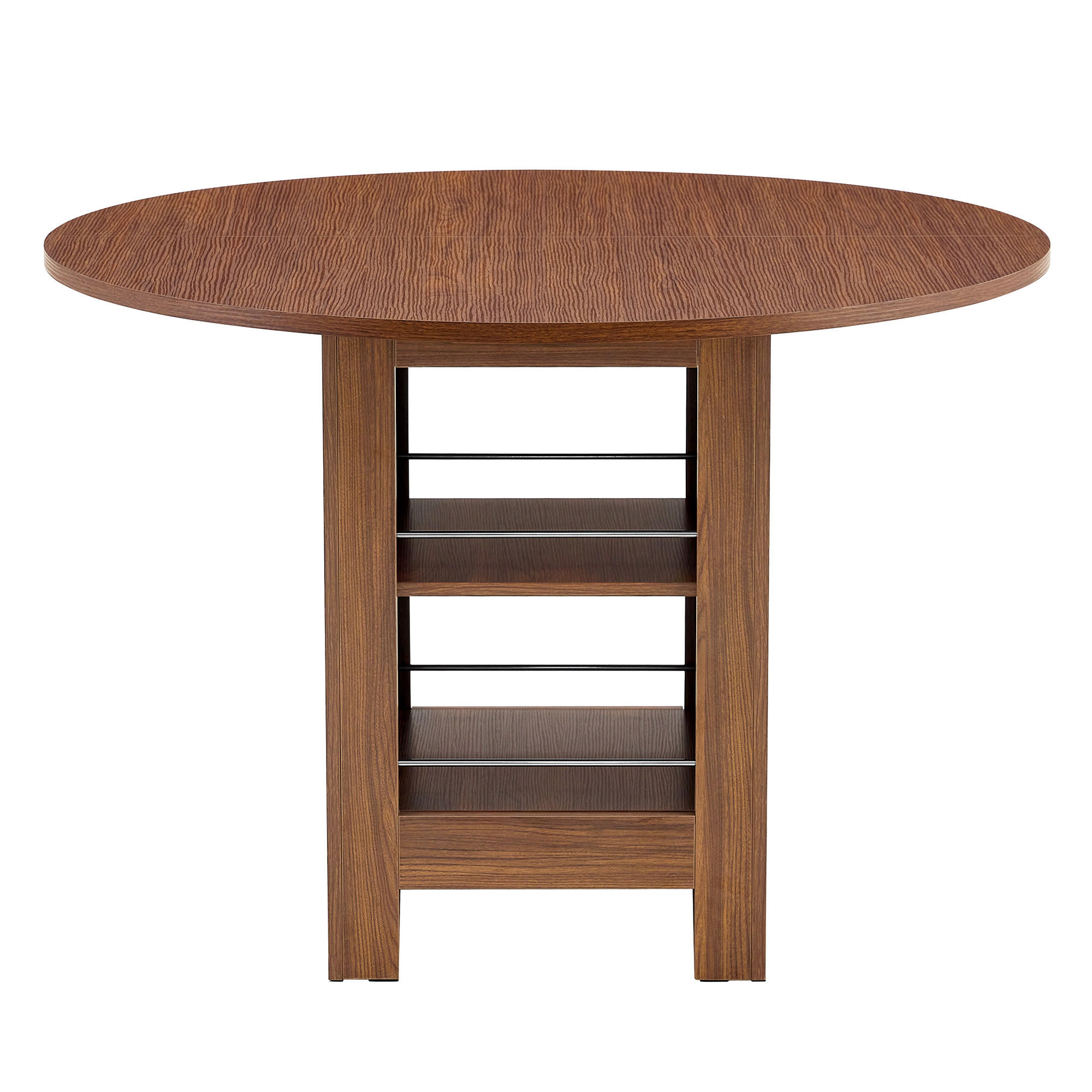 ESSTISCH Walnussoptik 100/100/76 cm - Walnussfarben, Holz (100/100/76cm) - PANGIVO