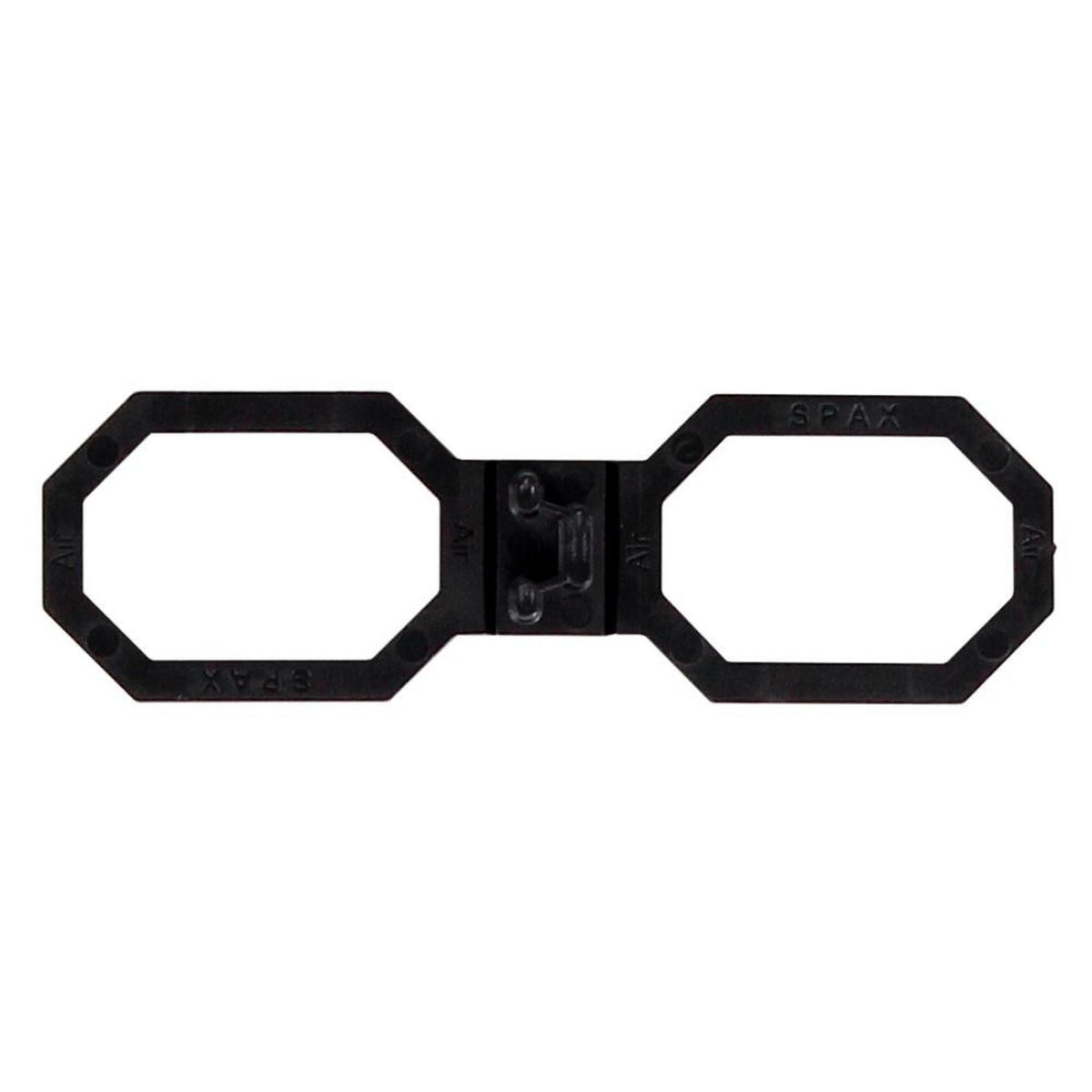 SPAX Terasse Air Abstandshalter 6,5 mm Belüftung für Holzdielen Terasse 40 Stück in Henkelbox ( 5009422564009 ) - Multicolor, Holz (28/11.5/16cm) - SPAX