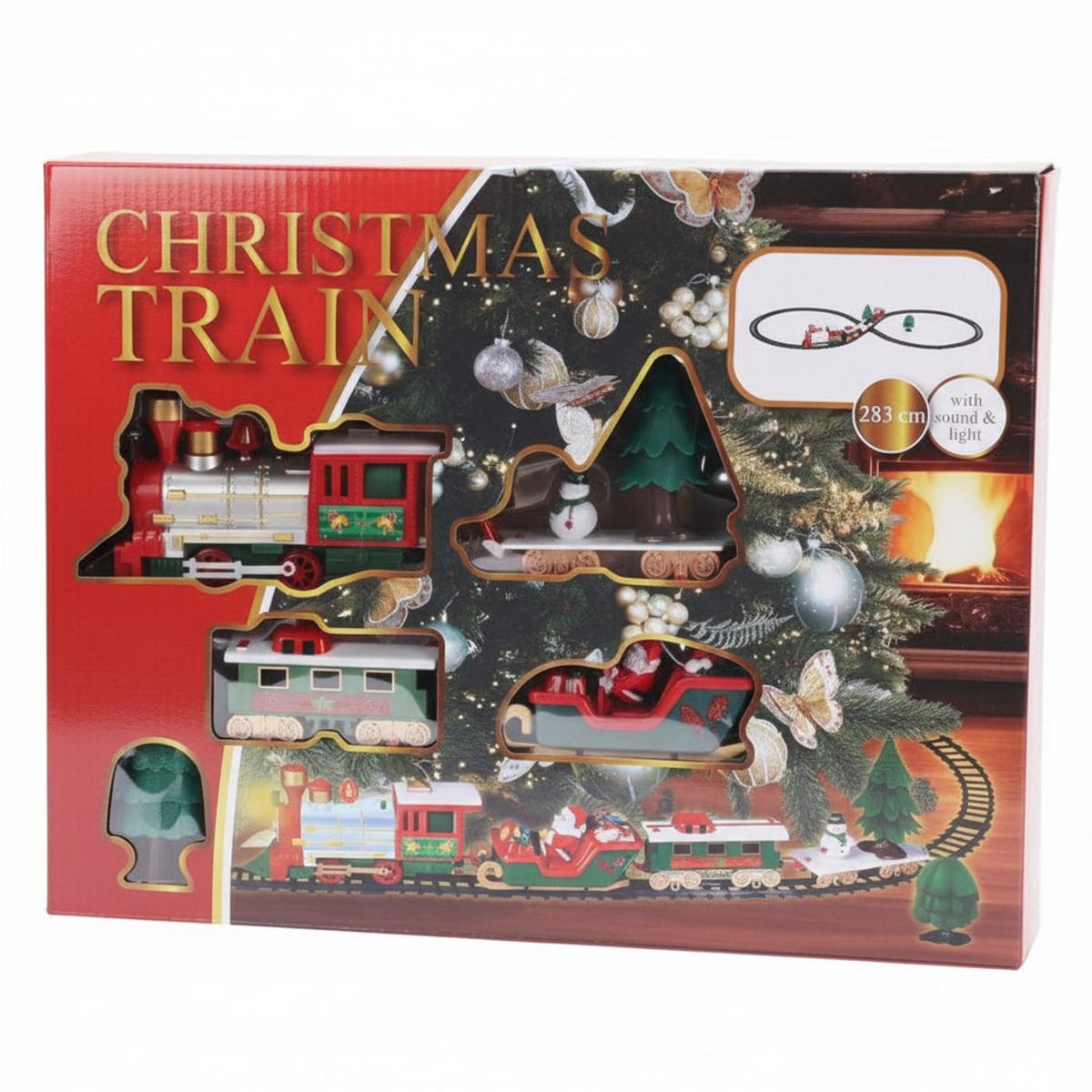 WEIHNACHTSZUG Set 22 Teile - Multicolor, Kunststoff (5.5/31/39.5cm) - Home Styling Collection