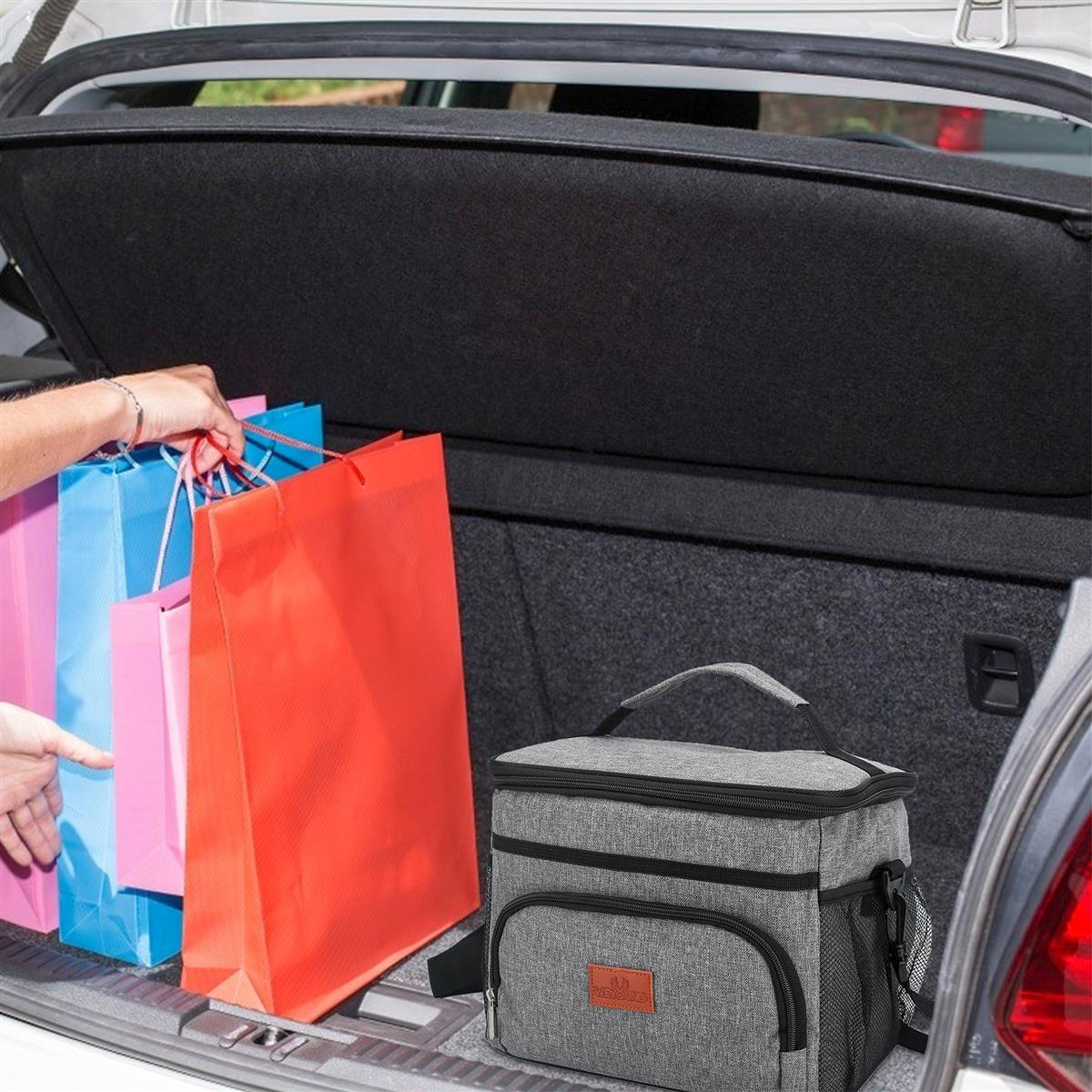 KÜHLTASCHE Thermotasche - Grau, Textil (22/24/29cm) - Intirilife