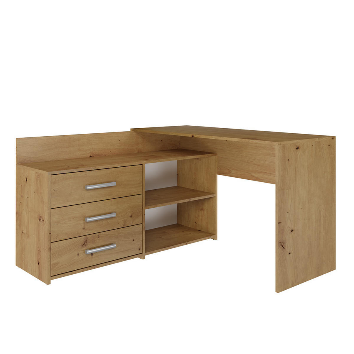 SCHREIBTISCH Eiche Artisan 120/76/50 - Eiche Artisan, Holzwerkstoff (50/120/76cm) - RAUMHIRSCH FURNITURE