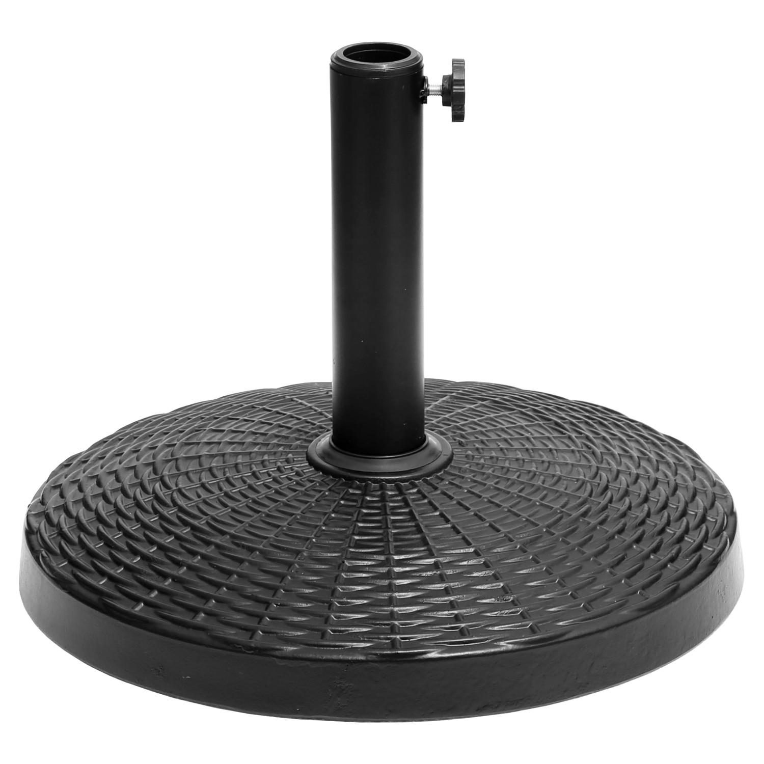 SONNENSCHIRMSTÄNDER Quimper Schwarz - Schwarz, Kunststoff (49/49cm) - Happy Garden