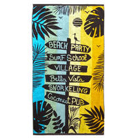 STRANDTUCH Velours Jacquard Mehrfarbig 90x170 400g/m² - Vacances - Multicolor, Textil (170/90cm) - LE COMPTOIR DE LA PLAGE