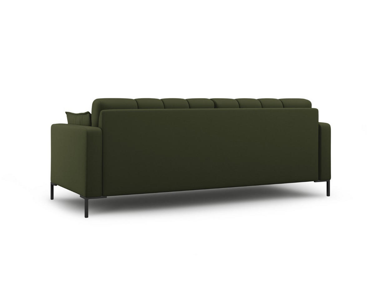 SOFA Mamaia aus strukturiertem Stoff grün 3 Sitzplätze - Grün, Textil (92/75/177cm) - Micadoni