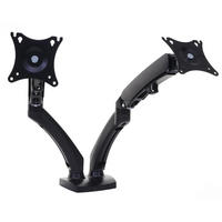 MONITORHALTER ZWEIARMIG Schwarz - Schwarz, Metall (51/102/41cm) - MCW