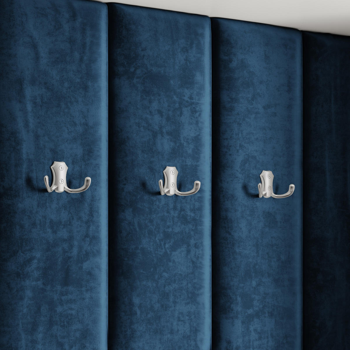 GARDEROBENSCHRANK REMA 200/240/60 cm Modern Garderobe-Set Eiche Lefkas - Blau/Eichefarben, Holzwerkstoff (200/240/60cm) - MASSENO