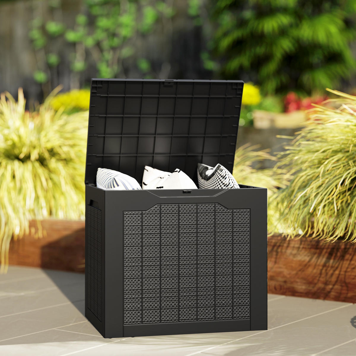 KISSENBOX DE-18678 Schwarz - Schwarz, Kunststoff (41/50/56cm) - ComfortXL