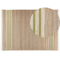 TEPPICH geflochten Mirza 230/160 cm - Beige, Naturmaterialen (160/230cm) - Beliani