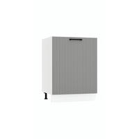SPÜLENUNTERSCHRANK D60ZL S/1 - KENDRO - mit 1 Schublade - Weiß/Grau, Holz/Metall (60/82/52.4cm) - ROYAL24_MARKT