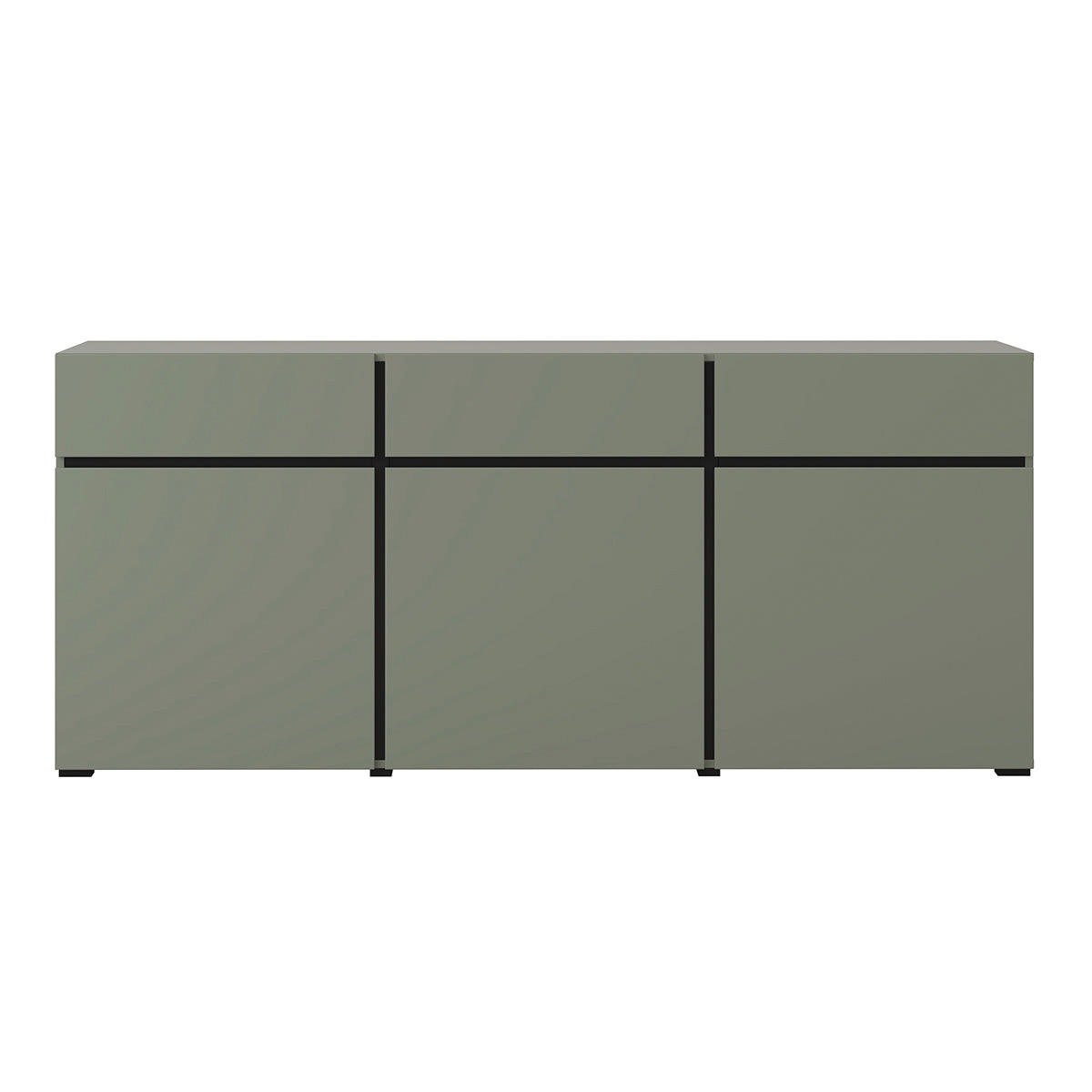ŠIROKÁ KOMODA Lilia Zelená - zelená, kompozitné drevo (180/78/40cm) - Petits-meubles