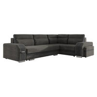 ECKSOFA Assan, Seite: Rechts - Chromfarben/Greige, Holz/Kunststoff (305/205cm) - MIRJAN24